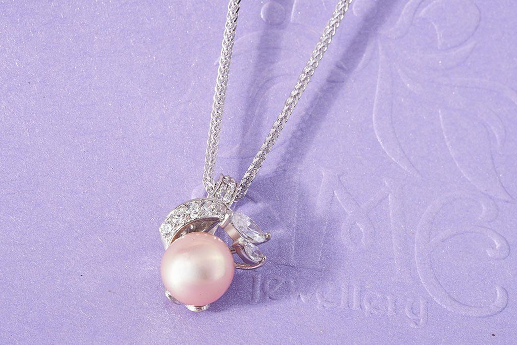 Mặt dây chuyền Ngọc trai Lavender Freshwater Pearl Pendant Necklace by AME Jewellery