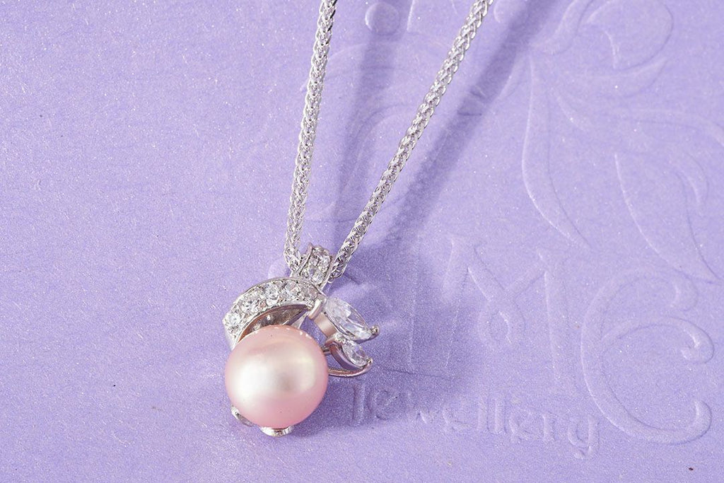 Mặt dây Ngọc trai nuôi nước ngọt Lavender Pearl Pendant - AME Jewellery