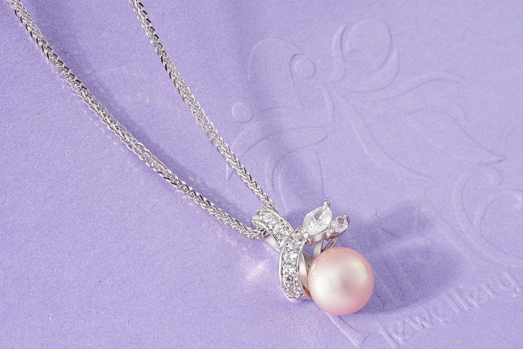 Mặt dây chuyền Ngọc trai Lavender Freshwater Pearl Pendant Necklace by AME Jewellery