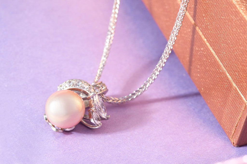 Mặt dây chuyền Ngọc trai Lavender Freshwater Pearl Pendant Necklace by AME Jewellery