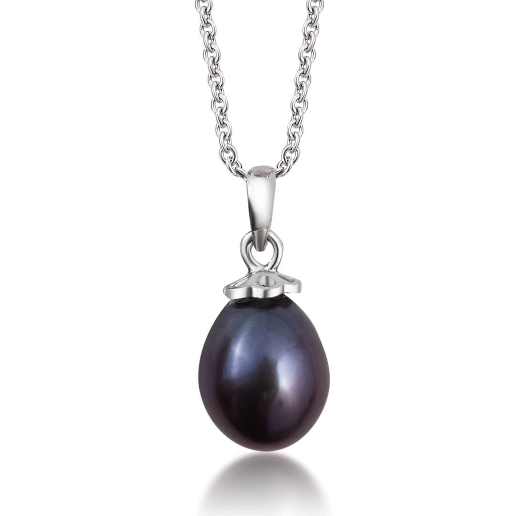 Mặt dây chuyền Ngọc trai giọt Aubergine Teardrop Freshwater Pearl Pendant Necklace by AME Jewellery