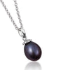 Mặt dây chuyền Ngọc trai giọt Aubergine Teardrop Freshwater Pearl Pendant Necklace by AME Jewellery