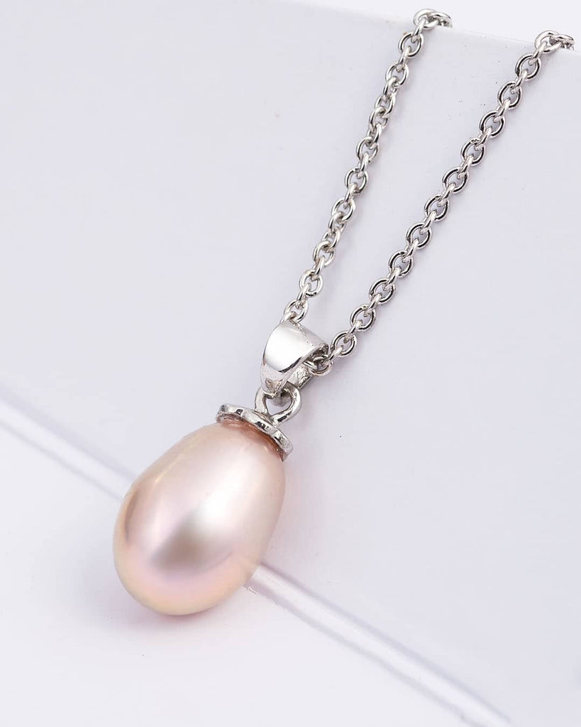 Mặt dây chuyền Ngọc trai giọt Lavender Teardrop Freshwater Pearl Pendant Necklace by AME Jewellery