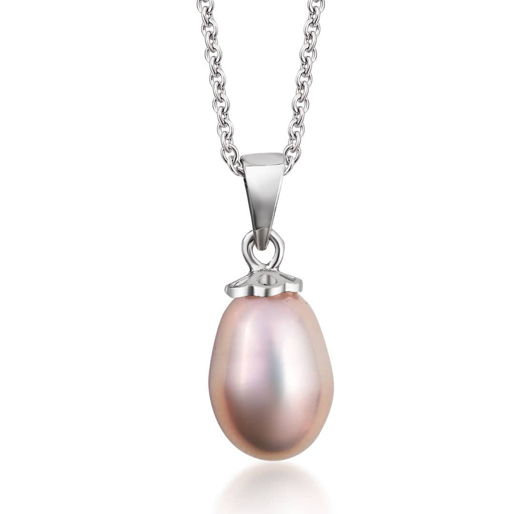 Mặt dây chuyền Ngọc trai giọt Lavender Teardrop Freshwater Pearl Pendant Necklace by AME Jewellery