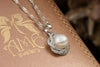 Mặt dây chuyền Ngọc trai Nước ngọt trắng cao cấp - AME Jewellery