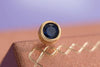 Khuyên tai Nam | Natural Blue Sapphire Bezel Men's Earrings in 14K Gold | AME Jewellery