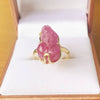 Nhẫn Vàng Tỳ hưu Đá quý thiên nhiên Ruby Carved Pixiu Ring in 14K Yellow Gold by AME Jewellery