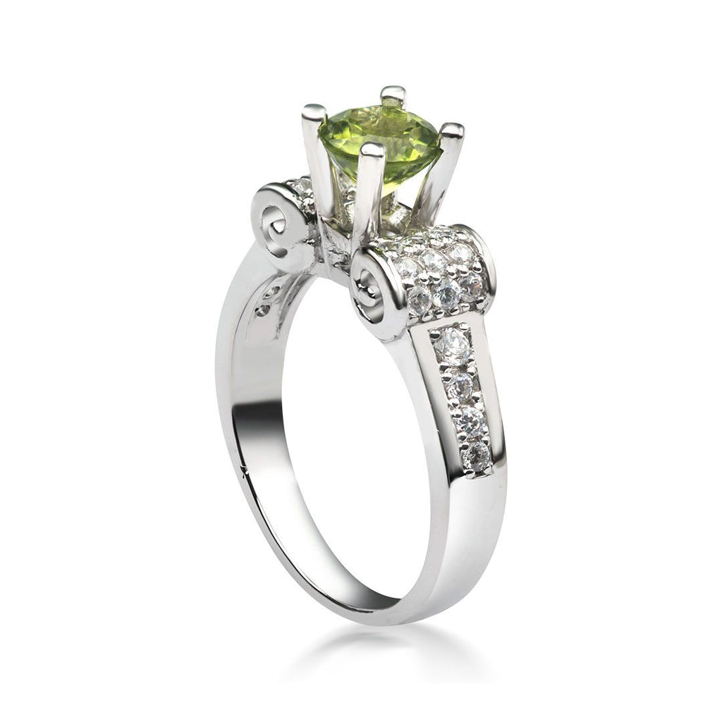 Nhẫn Đá quý thiên nhiên Peridot classic ring AME Jewellery