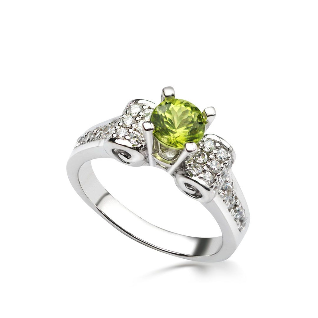 Nhẫn Đá quý thiên nhiên Peridot classic ring AME Jewellery