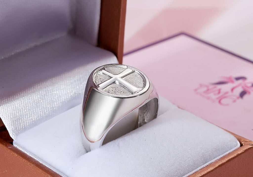 Nhẫn Nam Cross Signet Ring for Men | AME Jewellery