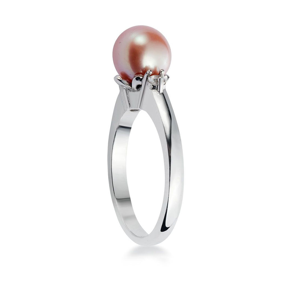 Nhẫn nữ Ngọc trai Lavender Freshwater Pearl Flower Ring by AME Jewellery