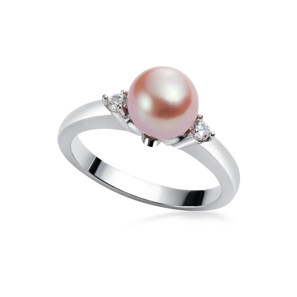 Nhẫn nữ Ngọc trai Lavender Freshwater Pearl Flower Ring by AME Jewellery