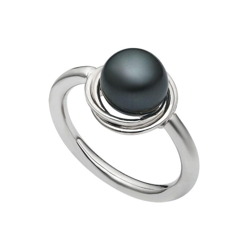 Nhẫn Ngọc trai Peacock freshwater pearl wire wrap ring - AME Jewellery