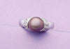 Nhẫn Ngọc trai nước ngọt Peacock Freshwater Pearl accent ring - AME Jewellery