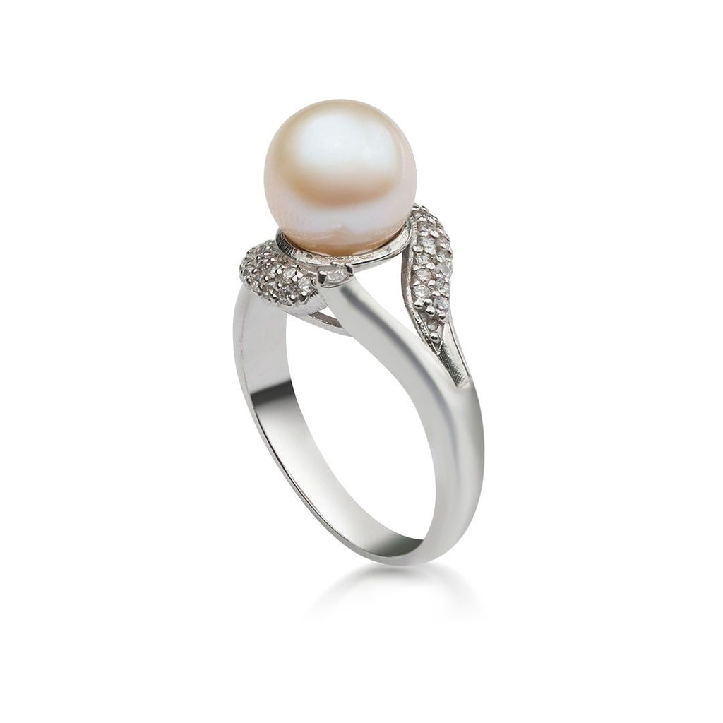 Nhẫn nữ Ngọc trai trắng White Freshwater Pearl Ring by AME Jewellery