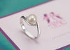 Nhẫn nữ Ngọc trai trắng White Freshwater Pearl Ring by AME Jewellery