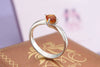 Nhẫn nữ Đá quý thiên nhiên Citrine solitaire twist Ring | AME Jewellery