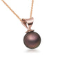 Mặt dây chuyền Vàng hồng Ngọc trai Aubergine Freshwater Pearl Pendant Necklace in 14K Rose Gold by AME Jewellery