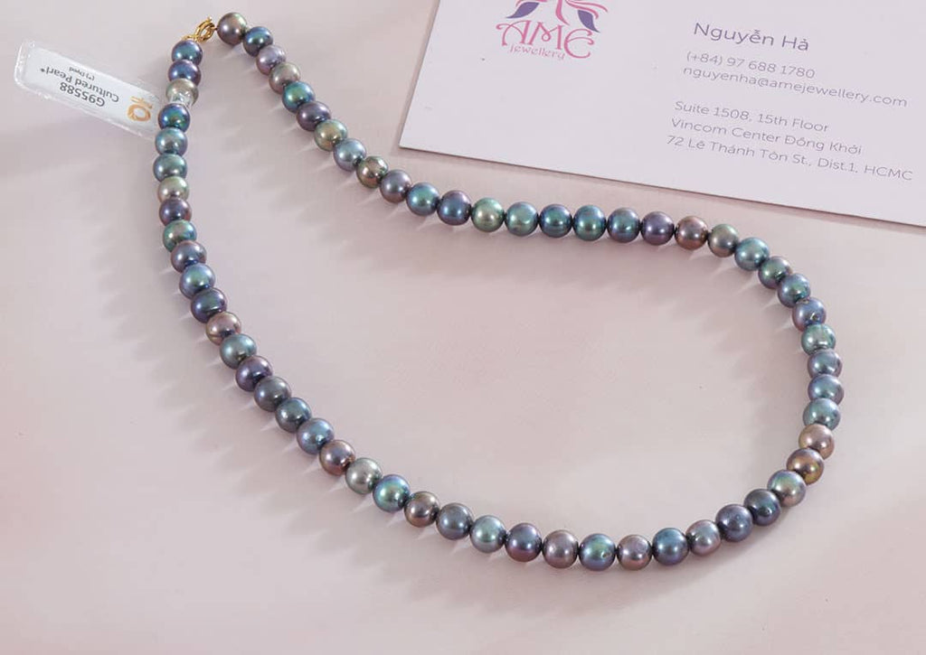 Vòng cổ Chuỗi Ngọc trai nước ngọt Peacock Pearl Strand Necklace by AME Jewellery