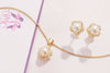 Bộ Trang sức Hoa Mai Vàng 14K Ngọc trai Pearl Apricot Blossom Flower Jewelry in Yellow Gold by AME Jewellery