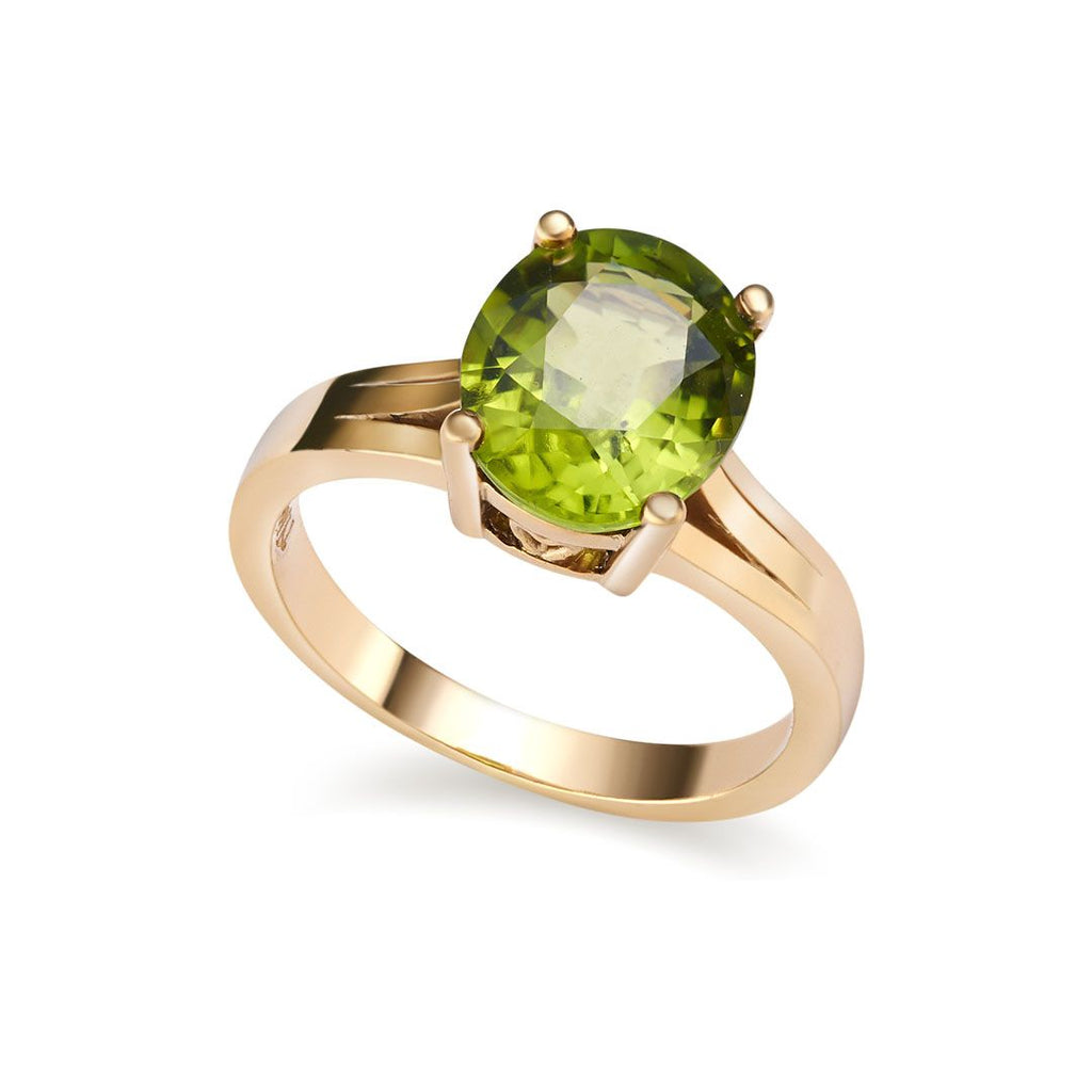 Nhẫn Vàng 14K Đá quý thiên nhiên Peridot  Ring - AME Jewellery