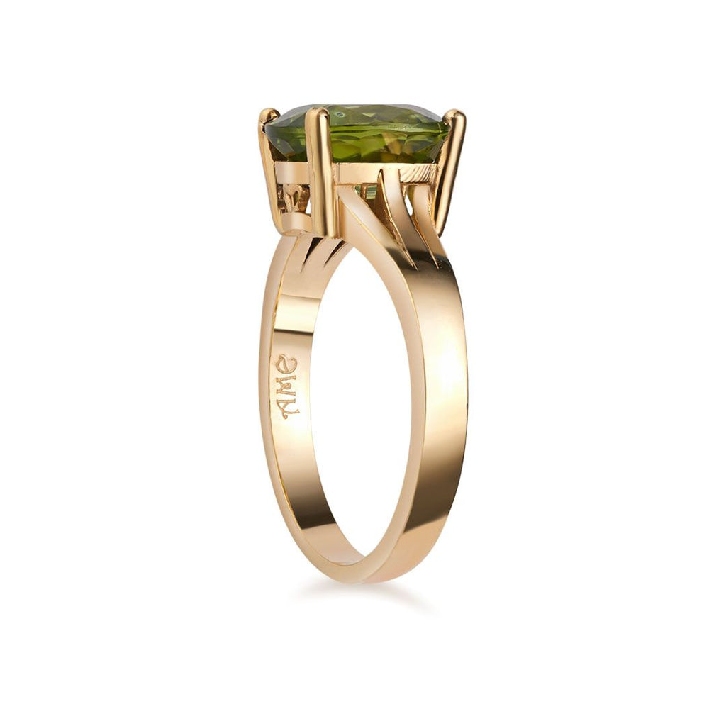 Nhẫn Vàng 14K Đá quý thiên nhiên Peridot  Ring - AME Jewellery