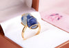 Nhẫn Vàng 14K Tỳ hưu Đá quý thiên nhiên Sapphire Carved Pixiu Gold Ring | AME Jewellery