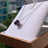 Dây chuyền Vàng trắng 18K Ngọc trai Single Aubergine Pearl Chain Necklace in 18K White Gold by AME Jewellery