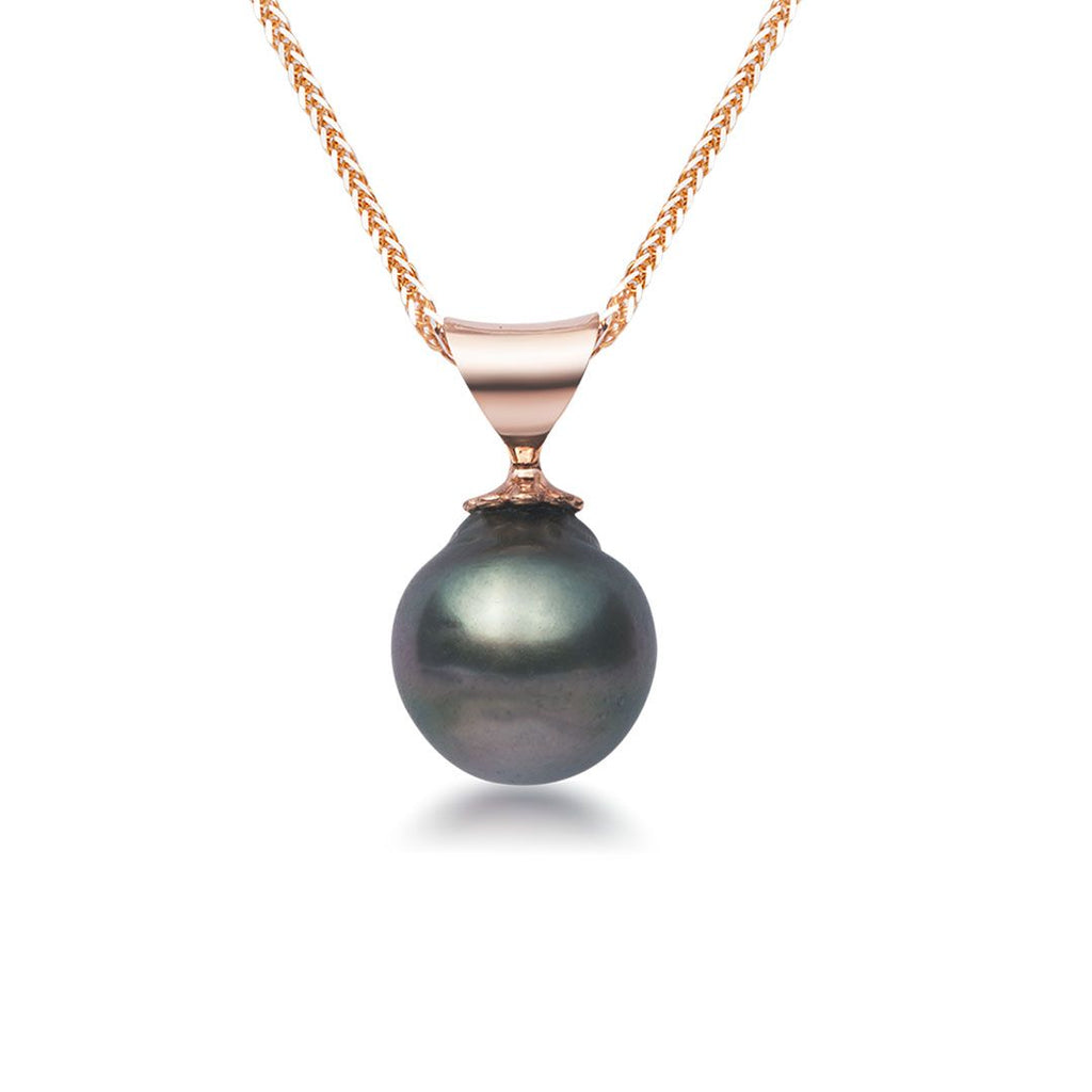 Mặt dây Ngọc trai Biển Tahitian Pearl Vàng hồng 14K AME Jewellery