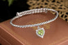 Vòng tay Đá quý thiên nhiên Peridot Cable Bangle - AME Jewellery