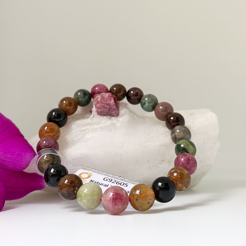 Vòng tay Đá quý thiên nhiên Tourmaline Beads Bracelet | AME Jewellery