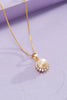White Freshwater Pearl Sunflower Pendant 14K Gold | AME Jewellery