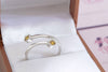 Nhẫn Kim cương Two Natural Fancy Yellow Diamond White Gold Bypass Ring | AME Jewellery