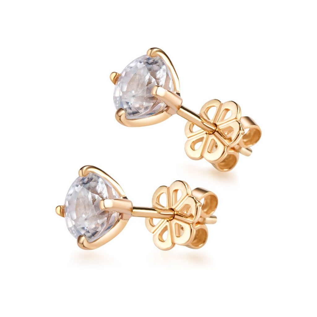 Bông tai Vàng Đá quý thiên nhiên Zircon  Earrings in 14-karat Yellow Gold by AME Jewellery